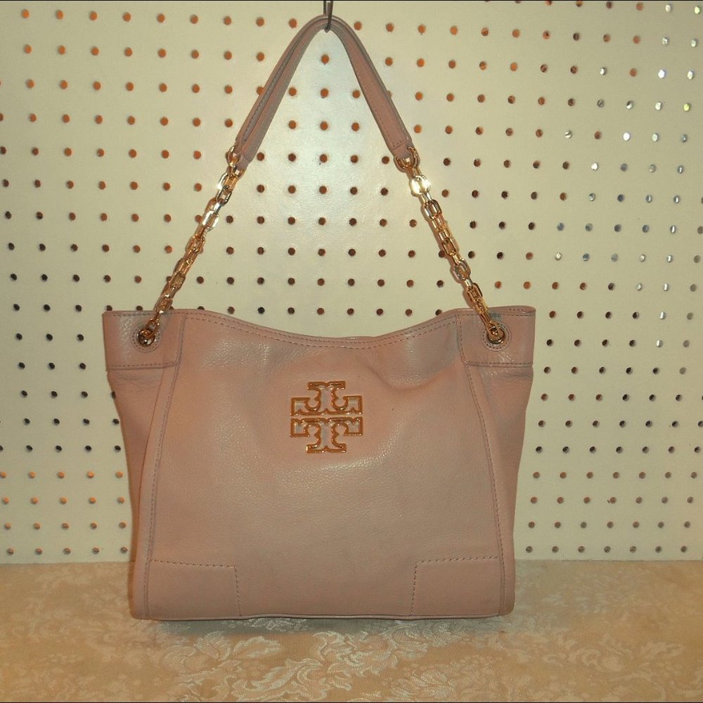 TORY BURCH BRITTEN LIGHT OAK  SHOULDER  HANDBAG